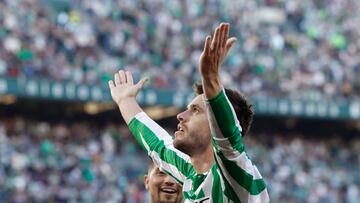 Lo Celso celebra el empate contra el Barcelona en LaLiga EA Sports.