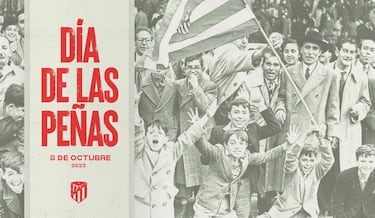 El Atlético celebra el Día de las Peñas este domingo, contra la Real
