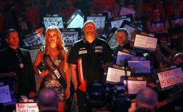 Raymound van Barneveld during the PDC World Darts Championship semi final between Michael van Gerwen