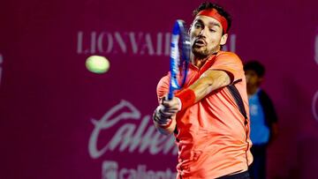 Fabio Fognini, durante el torneo de Los Cabos.