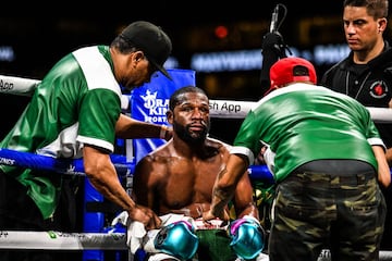 La pelea entre Mayweather y Logan Paul en imgenes