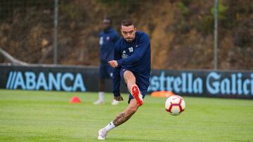 Iago Aspas regresa hoy a los terrenos de juego.