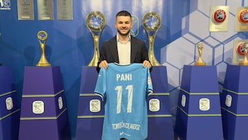 Pani posa en su presentación con el Movistar Inter.