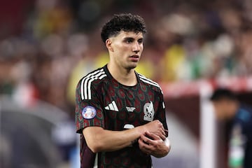 GLENDALE, ARIZONA - JUNE 30: Jorge Sanchez of Mexico looks on during the CONMEBOL Copa America 2024 Group D match between Mexico and Ecuador at State Farm Stadium on June 30, 2024 in Glendale, Arizona.   Omar Vega/Getty Images/AFP (Photo by Omar Vega / GETTY IMAGES NORTH AMERICA / Getty Images via AFP)