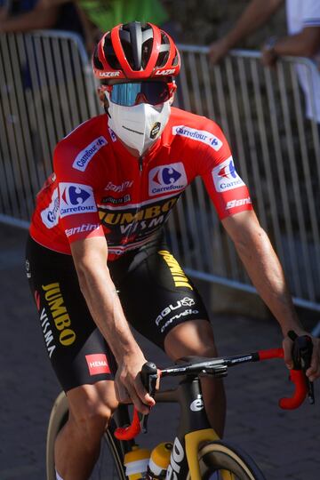 El líder de la clasificación general, el ciclista eslovaco Primoz Roglic.