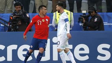 Gary Medel recibió castigo por expulsión en la Copa América