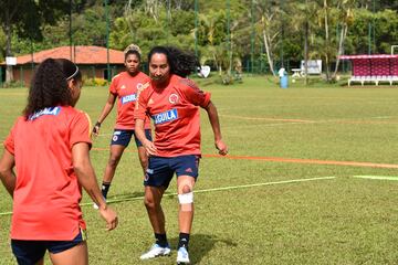 La Selección Colombia Femenina tuvo su primer entrenamiento en campo en la sede de Deportivo Cali previo al debut en Copa América Femenina ante Paraguay