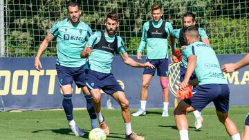 Entrenamiento del C&aacute;diz.