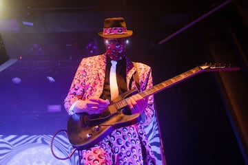 Guitarist Bob of The Residents performs live on stage