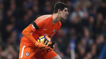 Courtois con el Chelsea. 