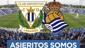 El cartel del Leganés para el partido ante la Real Sociedad.