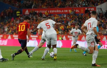 Jordi Alba marcó el 1-1 tras una gran jugada y un pase de Marco Asensio.