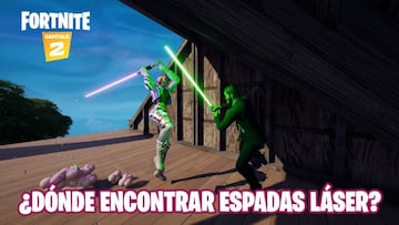 Fortnite Cap&iacute;tulo 2 - Temporada 1 | Desaf&iacute;o de Star Wars: &iquest;d&oacute;nde encontrar espadas l&aacute;ser?