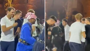 Tremenda escena: suena la música en la noche Saudí y alucinen con Nadal, Djokovic y Alcaraz