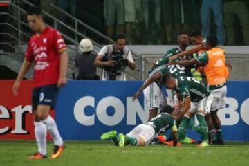 Gran partido de Yerry Mina en la Copa Libertadores 