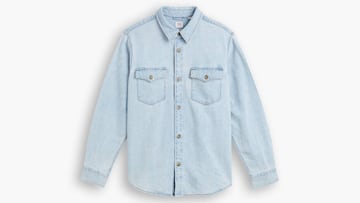 Camisa vaquera de fit relajado Levi's Western de color azul índigo con efecto lavado para hombre en Amazon