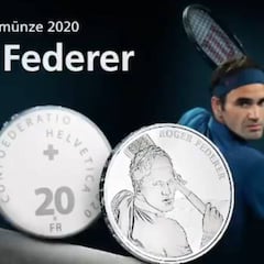 Suiza acuñará monedas de oro y plata con la cara de Federer
