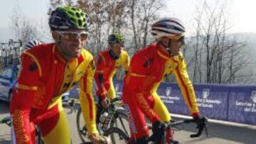 Alejandro Valverde entrena con Purito Rodr&iacute;guez.