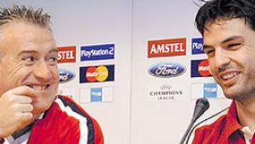 <b>BUENAS MIGAS.</b> Deschamps y Morientes están en buena sintonía desde la llegada del ariete al Mónaco.