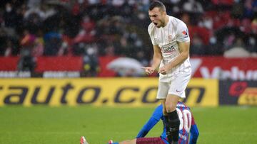 Jordán, ante el Barcelona.