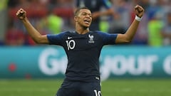 Mbapp&eacute; con Francia. 