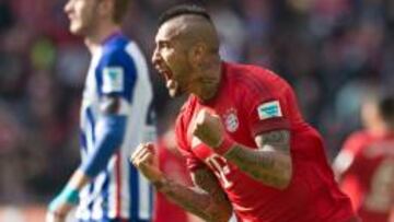 Vidal vuelve a anotar y deja al Bayern muy cerca del título