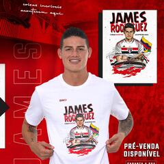 Sao Paulo saca a la venta camiseta conmemorativa de James