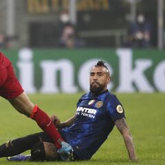 Los sorprendentes números de Arturo Vidal ante Liverpool