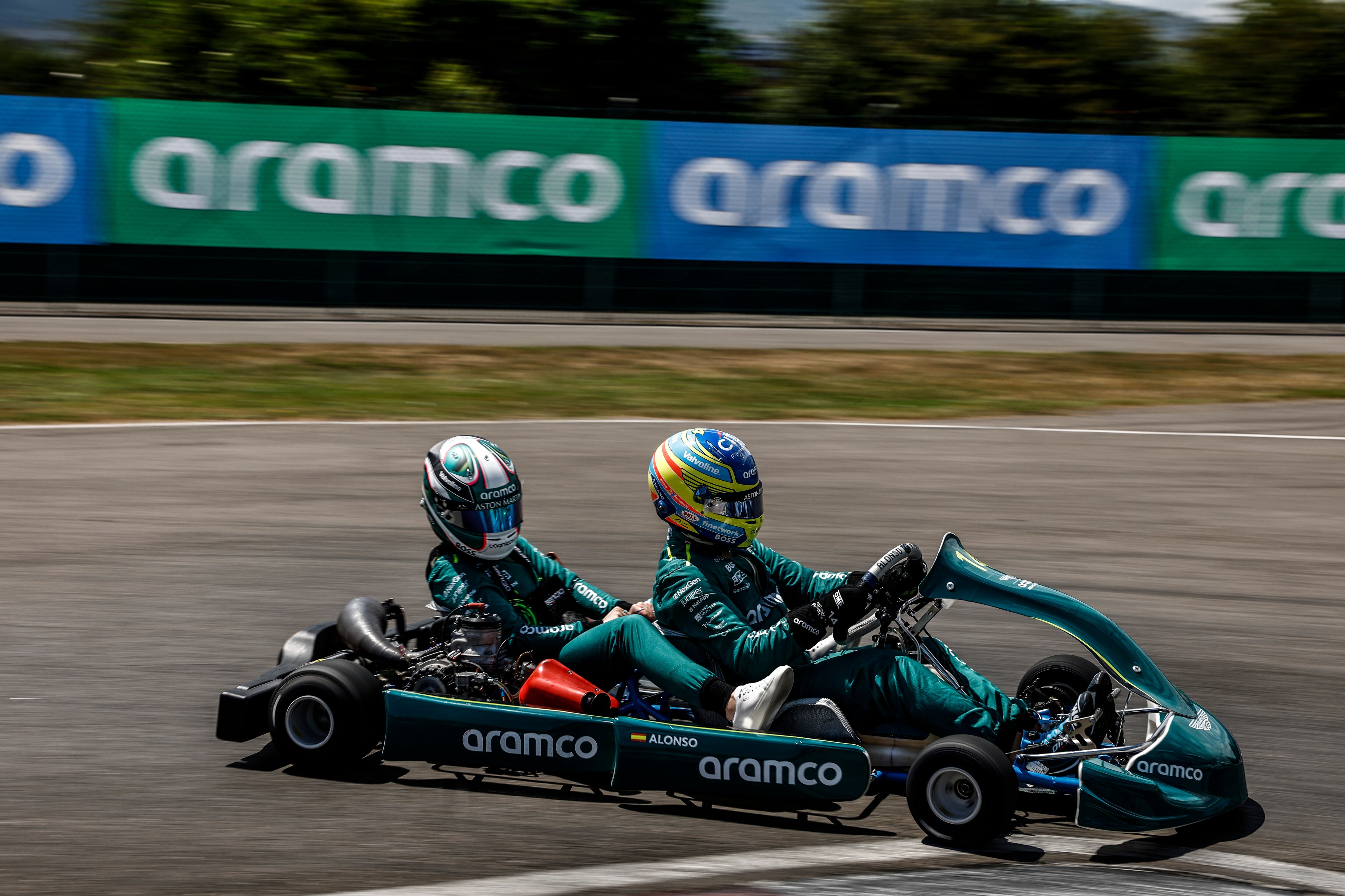 Fernando Alonso, en un kart.