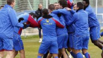 Entrenamiento del Levante.