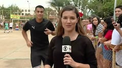 Joya de Flamengo que interesa al Madrid sorprendió con este gesto a una reportera en vivo