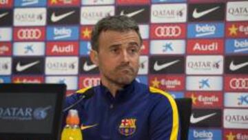 Luis Enrique en rueda de prensa.
