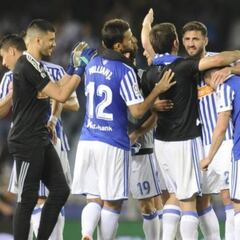 Willian y Juanmi, buena pareja