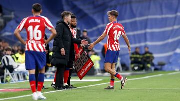 25/02/23 PARTIDO PRIMERA DIVISION 
REAL MADRID - ATLETICO DE MADRID 
CAMBIO SUSTITUCION CHOLO SIMEONE ENTRENADOR LEMAR MARCOS LLORENTE 