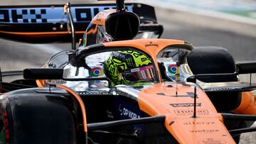 Formula One F1 - United States Grand Prix - Circuit of the Americas, Austin, Texas, United States - October 19, 2024 McLaren's Lando Norris during qualifying Pool via REUTERS/Patrick T. Fallon