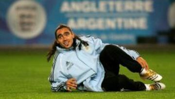 Sorín, con la selección argentina.