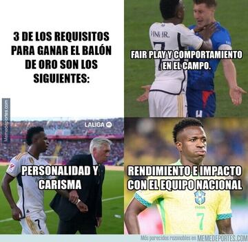 Los mejores memes del Balón de Oro 2024