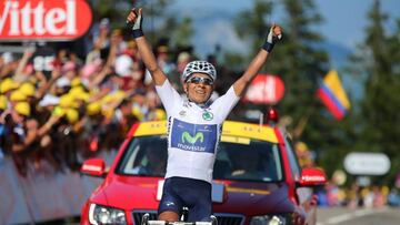 El 20 de julio de 2013, Nairo venció a Froome en Los Alpes