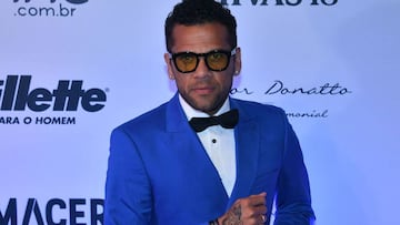 Dani Alves durante un evento. 