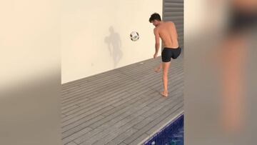 Enzo Zidane takes up Marcelo and Neymar's wall challenge