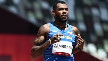 Anthony Zambrano, medallista de plata en Tokio 2020 no estaría en la prueba de 4x400 relevos por una molestia en el pie que tiene antes de los JJOO