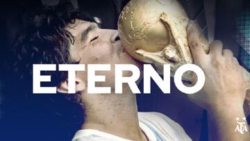 La AFA se despide de Maradona: "siempre en nuestros corazones"