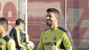 Musacchio, en el entrenamiento del Villarreal.