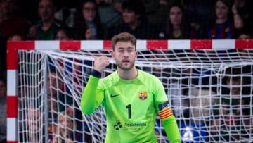 Gonzalo P¨¦rez, el ¨²nico azulgrana en los Hispanos.