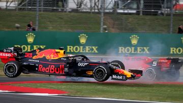 Vettel embisti車 a Verstappen