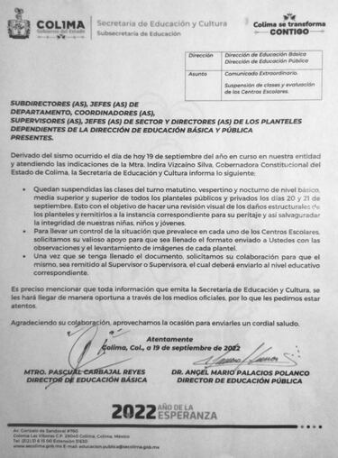 Sismo en México: qué estados suspendieron las clases y cuándo volverán