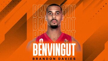 Brandon Davies refuerza el juego interior de Valencia Basket