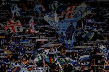 La afición en el RCDE Stadium.