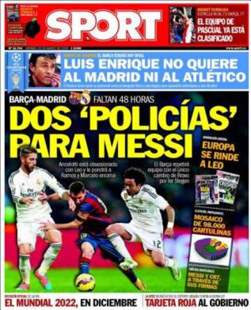 Portadas de la prensa deportiva