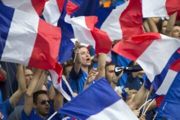 Gran ambiente en la previa de la final de la Eurocopa